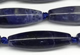 CRI165 15 inches 9*30mm rice sodalite gemstone beads