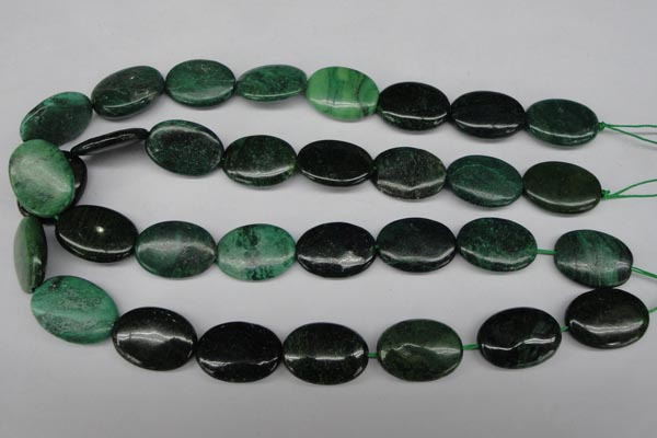 CRJ316 15.5 inches 18*25mm oval African prase jasper beads wholesale