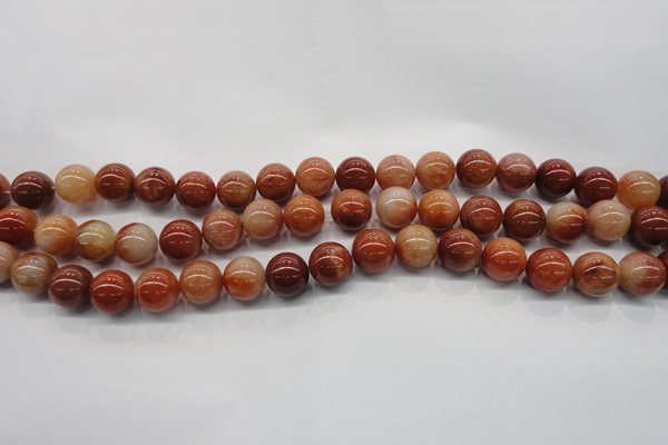 CRJ501 15.5 inches 6mm round red jade gemstone beads