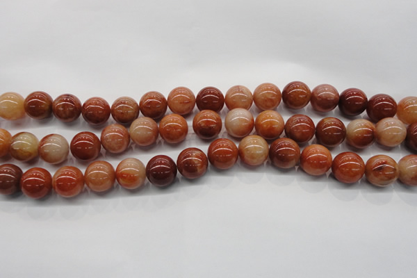 CRJ502 15.5 inches 8mm round red jade gemstone beads