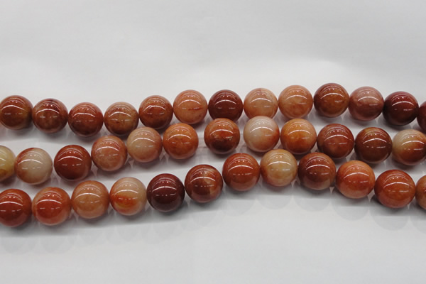 CRJ504 15.5 inches 12mm round red jade gemstone beads