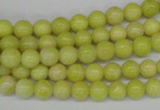 CRO02 15.5 inches 6mm round lemon jade gemstone beads wholesale