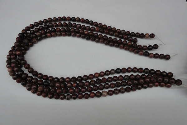 CRO05 15.5 inches 6mm round red picture jasper beads wholesale