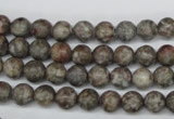 CRO07 15.5 inches 6mm round Chinese leopard skin jasper beads