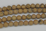 CRO08 15.5 inches 6mm round Chinese picture jasper beads wholesale