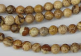 CRO09 15.5 inches 6mm round picture jasper beads wholesale