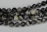 CRO10 15.5 inches 6mm round black water jasper beads wholesale