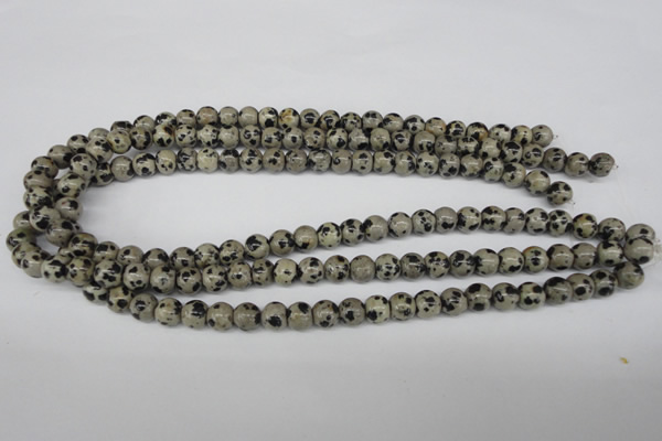 CRO101 15.5 inches 8mm round dalmatian jasper beads wholesale