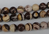 CRO102 15.5 inches 8mm round zebra jasper beads wholesale