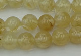 CRO1022 15.5 inches 8mm round yellow watermelon quartz beads