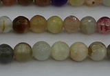 CRO1041 15.5 inches 6mm faceted round mixed gemstone beads