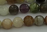 CRO1043 15.5 inches 10mm faceted round mixed gemstone beads