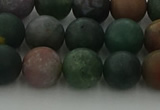 CRO1083 15.5 inches 10mm round matte Indian agate beads wholesale