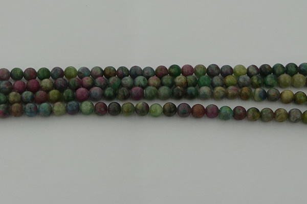 CRO1110 15.5 inches 4mm round ruby apatrite beads wholesale