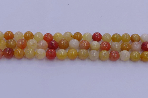 CRO1164 15.5 inches 12mm round golden silk jade beads wholesale