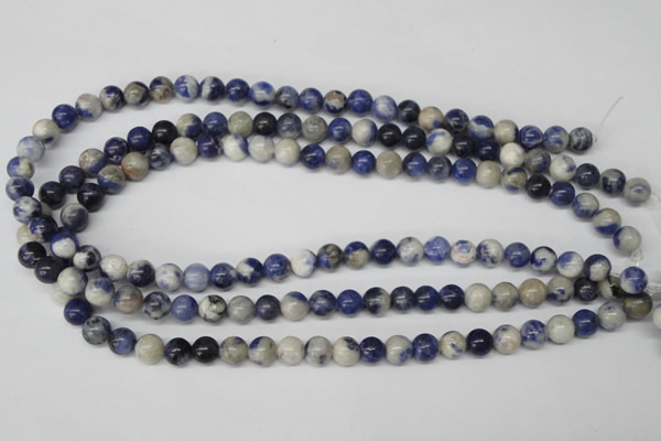 CRO120 15.5 inches 8mm round sodalite gemstone beads wholesale