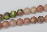 CRO123 15.5 inches 8mm round rhodochrosite gemstone beads wholesale