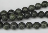 CRO140 15.5 inches 8mm round green lace gemstone beads wholesale