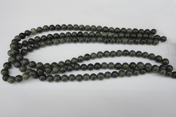 CRO140 15.5 inches 8mm round green lace gemstone beads wholesale