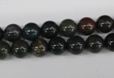 CRO141 15.5 inches 8mm round bloodstone beads wholesale