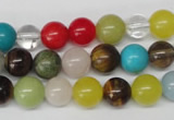 CRO155 15.5 inches 8mm round mixed gemstone beads wholesale