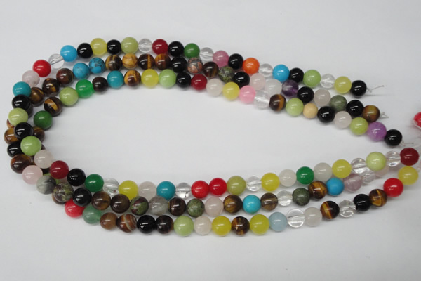 CRO155 15.5 inches 8mm round mixed gemstone beads wholesale