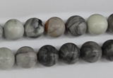 CRO184 15.5 inches 10mm round grey picasso jasper beads wholesale