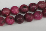 CRO194 15.5 inches 10mm round dyed kiwi stone beads wholesale