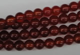 CRO20 15.5 inches 6mm round red agate gemstone beads wholesale