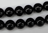 CRO203 15.5 inches 10mm round black agate beads wholesale