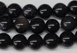 CRO229 15.5 inches 10mm round blue goldstone beads wholesale