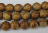 CRO249 15.5 inches 10mm round grain stone beads wholesale