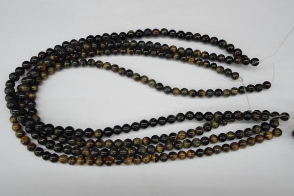 CRO27 15.5 inches 6mm round blue tiger eye beads wholesale