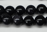 CRO310 15.5 inches 12mm round blue goldstone beads wholesale