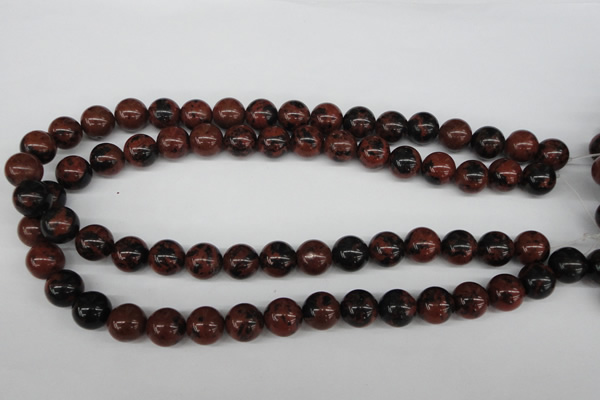 CRO347 15.5 inches 12mm round mahogany obsidian beads wholesale