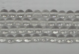 CRO35 15.5 inches 6mm round white crystal beads wholesale