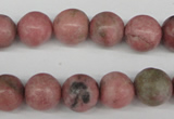 CRO359 15.5 inches 12mm round rhodochrosite gemstone beads wholesale