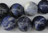 CRO405 15.5 inches 14mm round sodalite gemstone beads wholesale