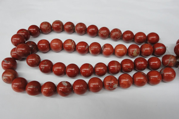 CRO448 15.5 inches 16mm round red jasper beads wholesale