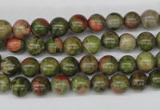 CRO45 15.5 inches 6mm round unakite gemstone beads wholesale