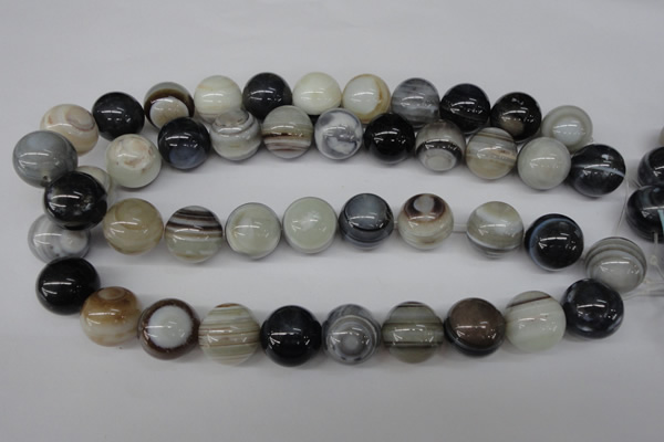 CRO481 15.5 inches 18mm round agate gemstone beads wholesale