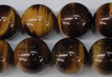 CRO492 15.5 inches 18mm round yellow tiger eye beads wholesale