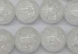 CRO497 15.5 inches 18mm round crack rock crystal beads wholesale