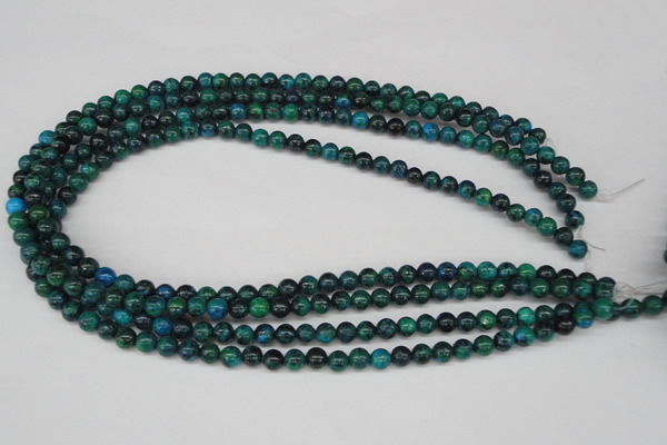 CRO50 15.5 inches 6mm round dyed chrysocolla beads wholesale