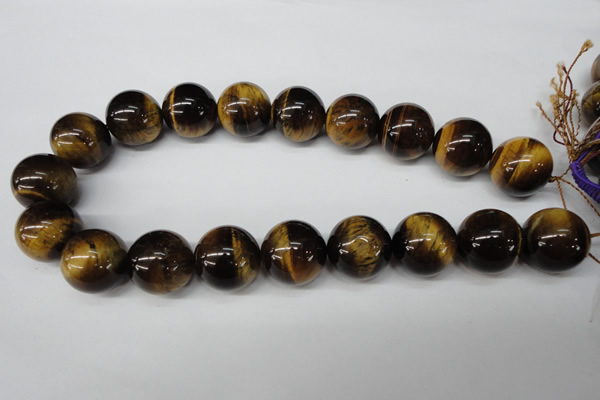 CRO535 15.5 inches 20mm round yellow tiger eye beads wholesale