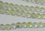 CRO732 15.5 inches 6mm – 14mm faceted round yellow quartz beads