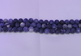 CRO800 15.5 inches 4mm round matte sodalite gemstone beads