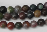 CRO82 15.5 inches 8mm round Indian agate gemstone beads wholesale