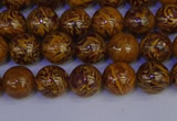 CRO881 15.5 inches 6mm round elephant blood stone beads