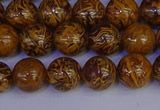 CRO882 15.5 inches 8mm round elephant blood stone beads